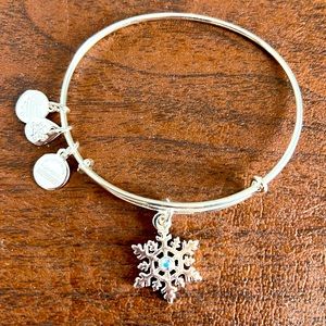 Alex and Ani Silver Snowflake Bracelet NWOT